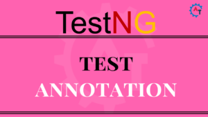 TestNG test annotation