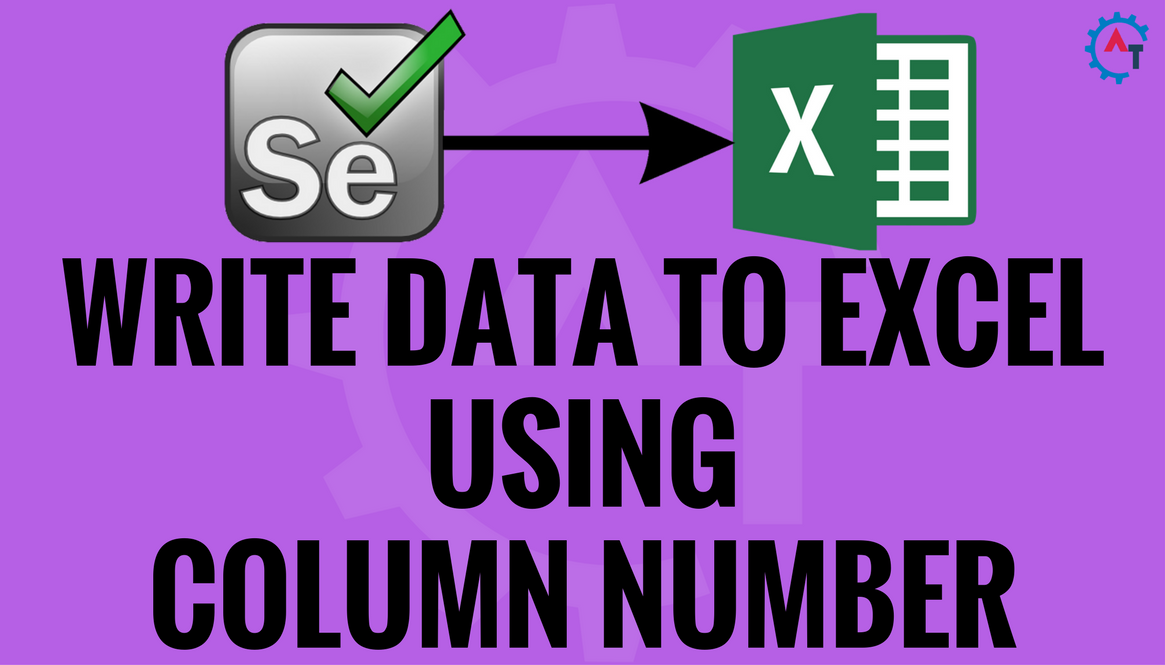 WRITE DATA TO EXCEL USING COLUMN NUMBER