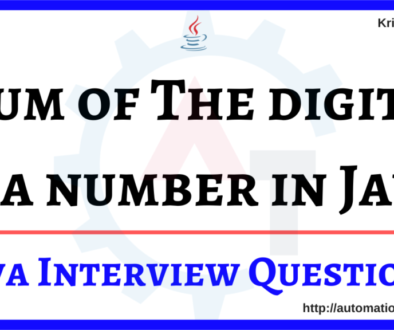 Sum of The digits in a number in Java